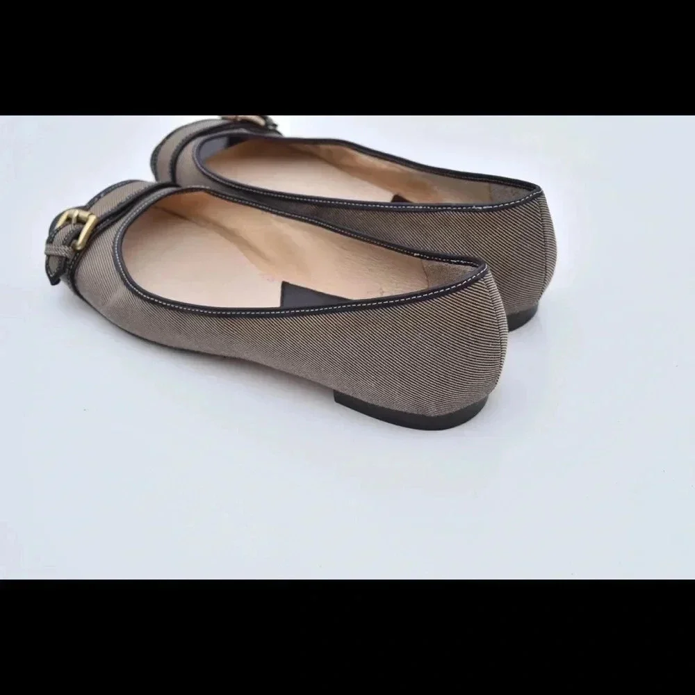 Michael Kors peep toe flats